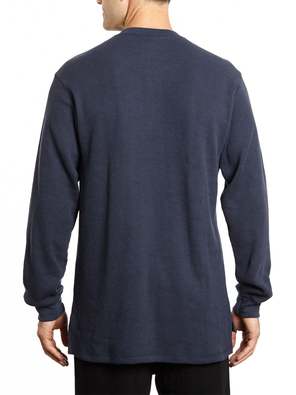 Thermal Henley Shirt with Long Sleeves