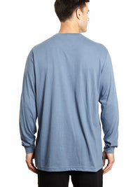 Long Sleeve Pocketed Henley Shirt