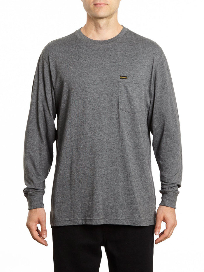 Long Sleeve Pocketed Crew Shirt